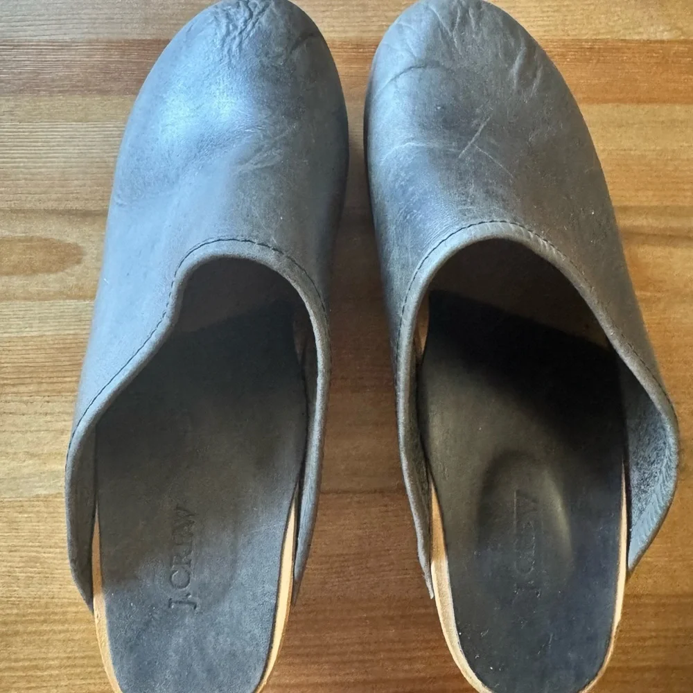 J. Crew Vintage Italian Leather Clogs
